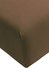 FORMESSE | Jersey-Spannleintuch "Bella Donna" 140/200 cm - 160/220 cm (Weiss) | braun